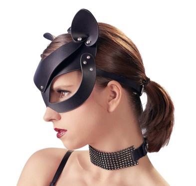 Bad Kitty Cat Mask Rhinestones